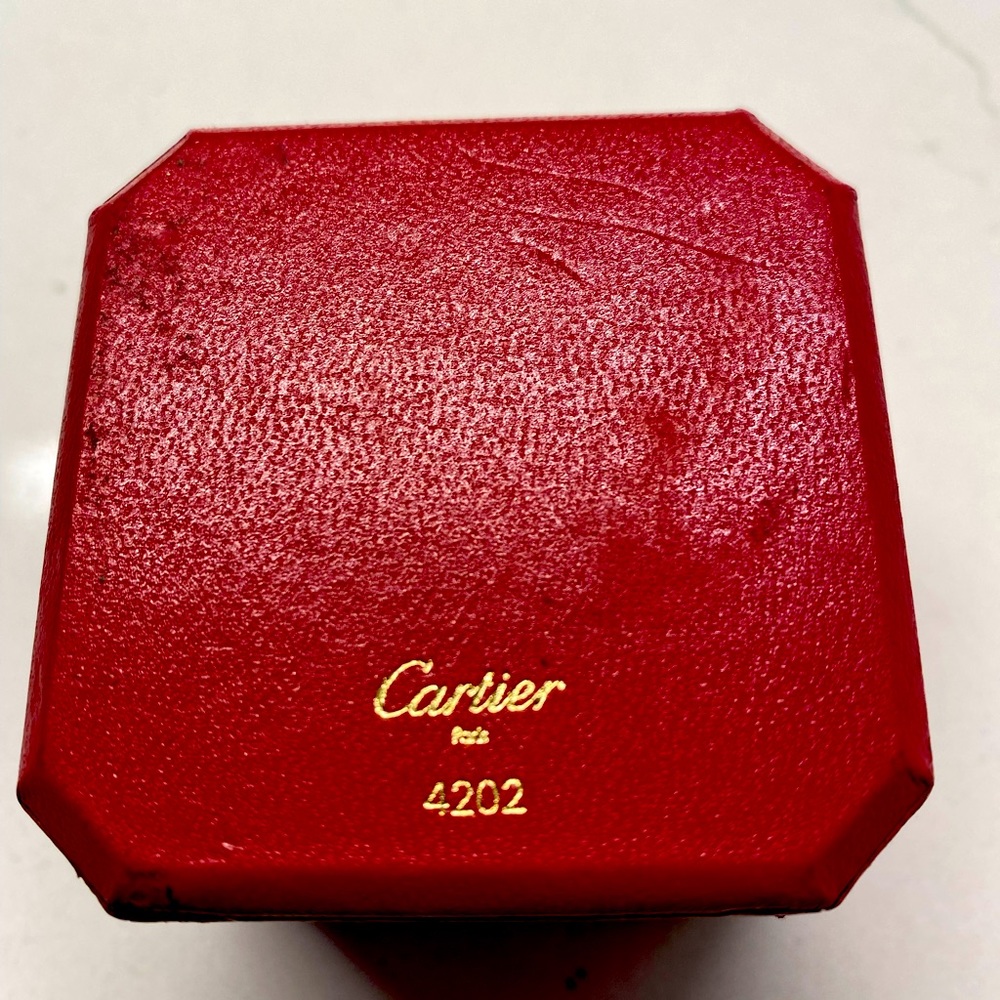 Authentic Cartier ring box.